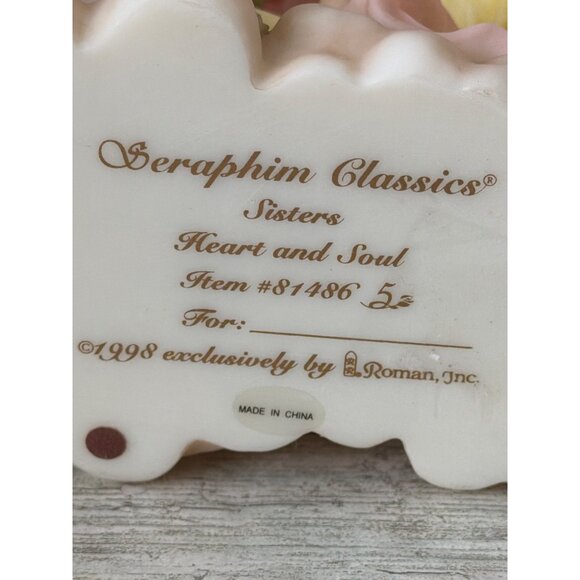 Seraphim Classics 1998 Sisters Heart and Soul Angel Figurine NEW in Box w/COA - Picture 10 of 16